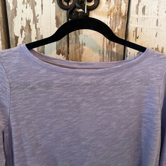 J. Jill Periwinkle bell sleeve top small petite NWT cotton/ linen blend - Picture 3 of 6